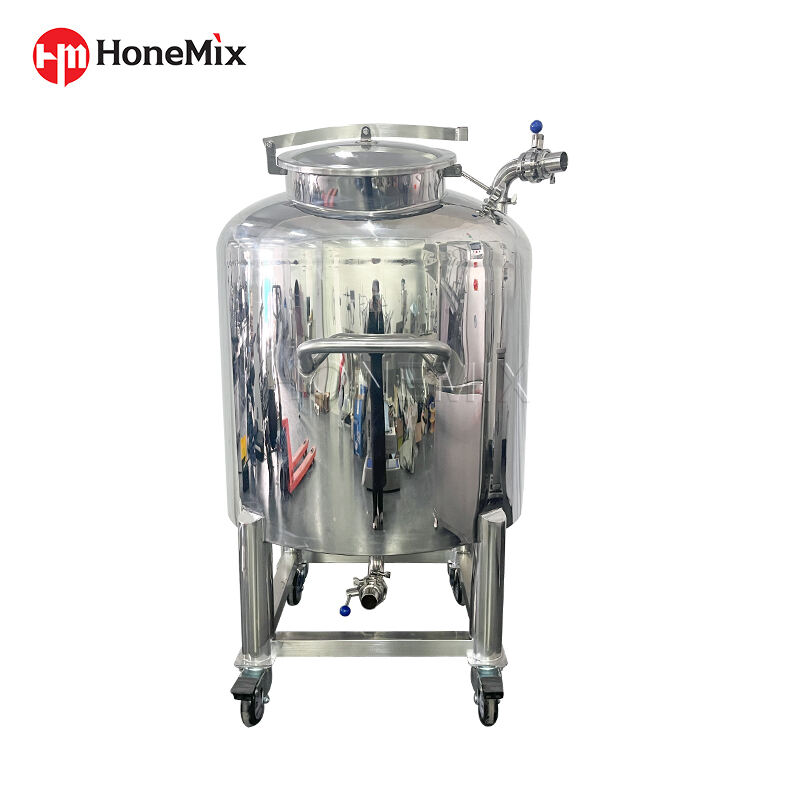 500L Sealed Lid Cosmetic Stainless Steel Storage Tank