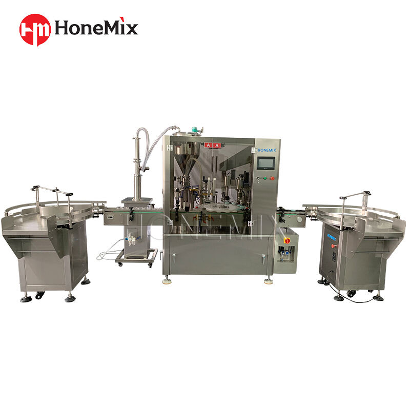 Automatic Rotary Two Heads Lotion Cream Filling Capping Machine