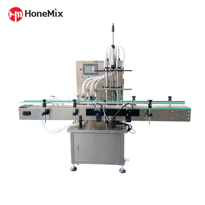 Gear Pump 4 Heads Liquid Bottle Filling Machine