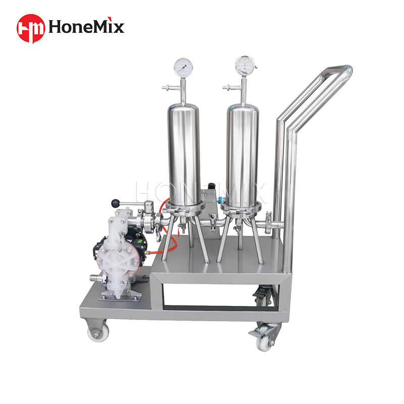 Movable Stainless Steel Perfume Filter Machine Filtration System