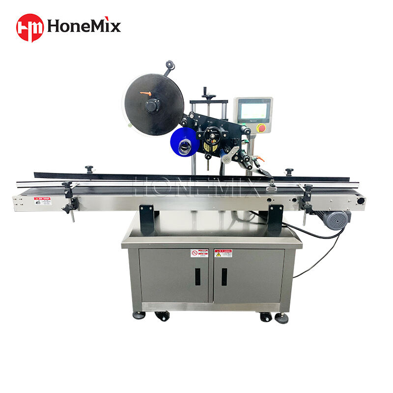 Automatic Jar Top Plane Labeling Machine Paper Label Stick Machine