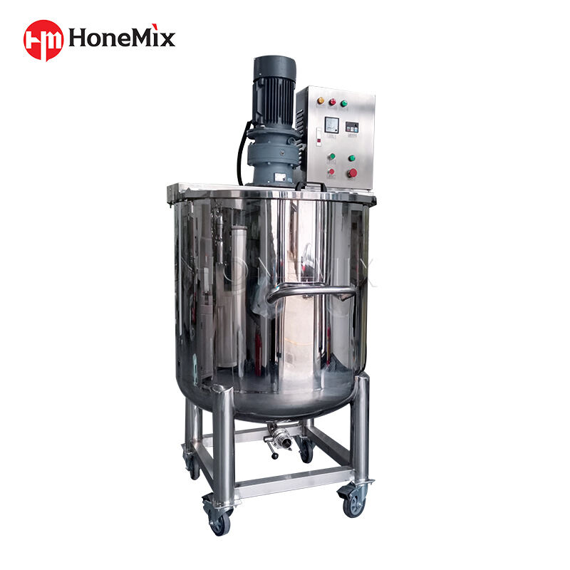 Movable SUS 300L Shampoo Mixing Storage Tank