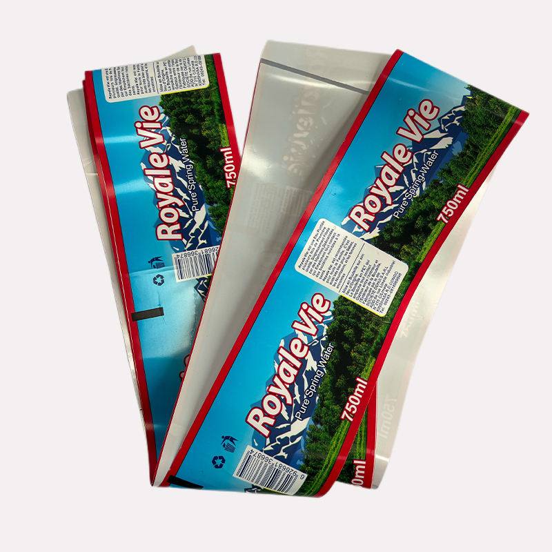 Custom Mineral Water or Juice Packaging Bottle Label Opp Material Bottle Labels