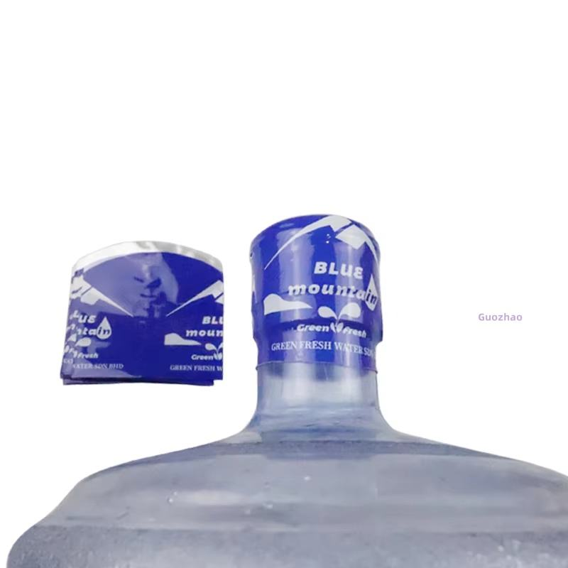 Custom PVC Heat Shrink Film Sleeve Wrapping Shrink Seal for 5 Gallon Water Bottle Cap 