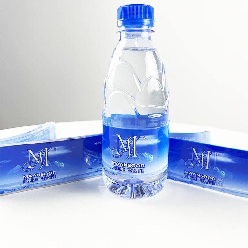 Custom Mineral Water or Juice Packaging Bottle Label Opp Material Bottle Labels
