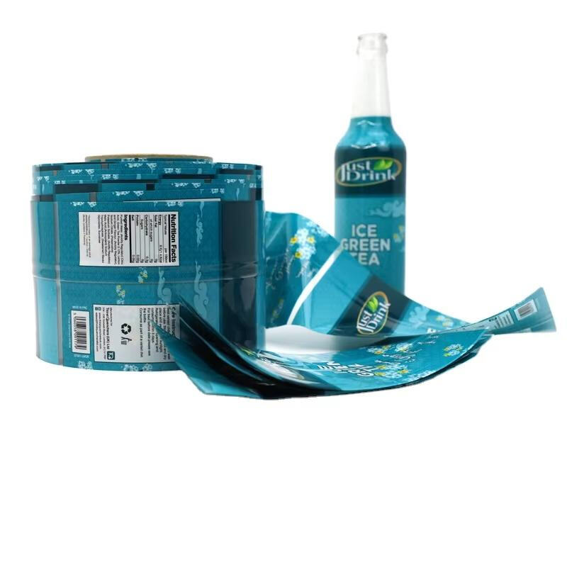 Customized Printing PET/PVC Heat Shrink Sleeve Wrap Label for Beverages Bottle Shrink Wrap Label