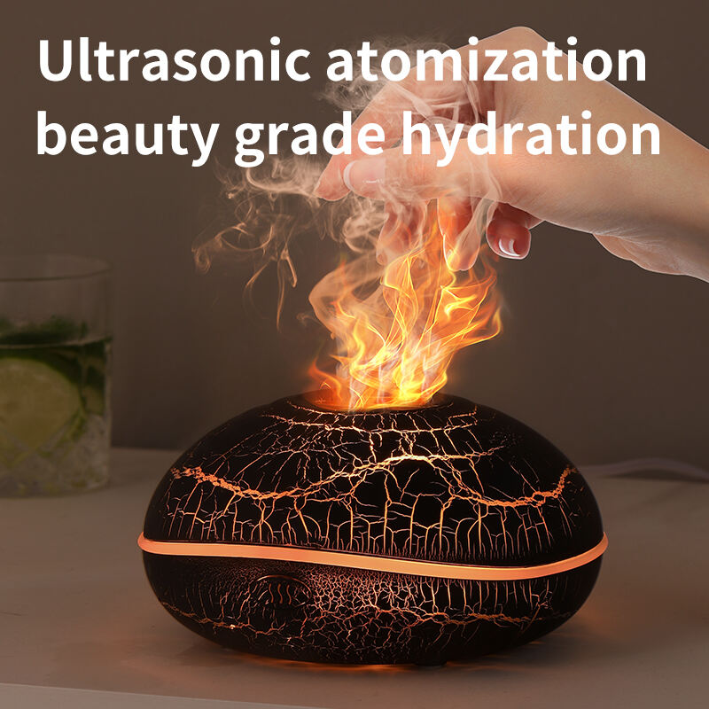 Luxury Fragrance Machine Flame Diffuser Humidifier Flame Home Fragrance Diffuser Electric Air Scent Aroma Diffuser 200Ml