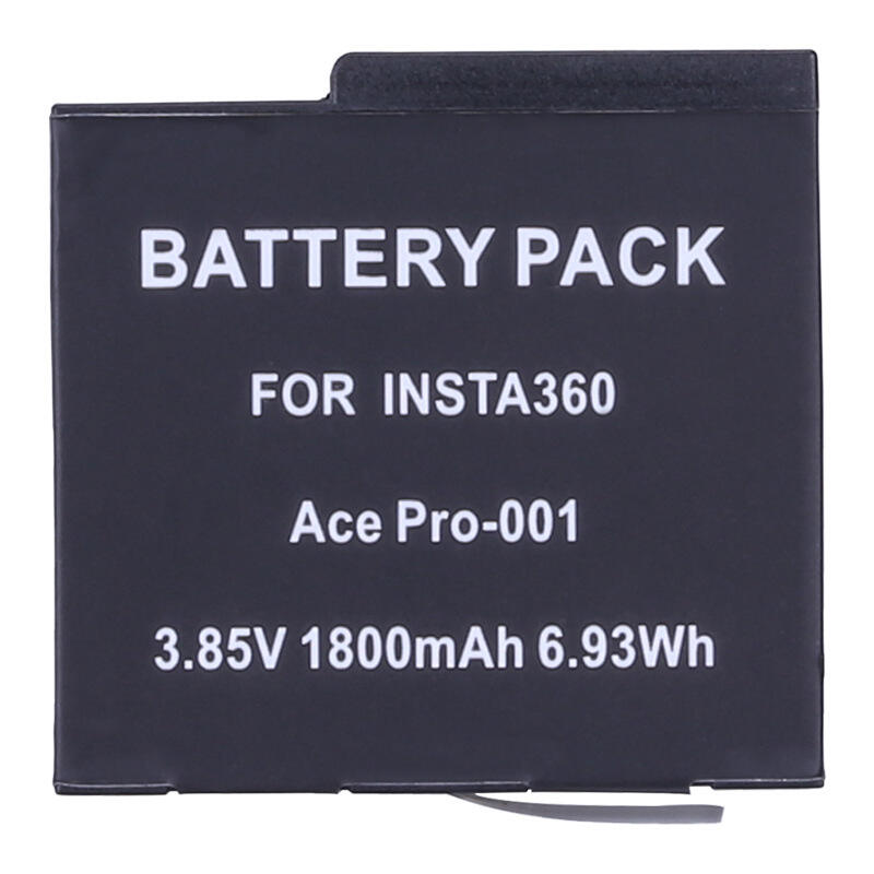 Pack de 2 batteries HSU 1800 mAh pour Insta 360 Ace Pro avec double concentrateur de charge rapide compatible avec la caméra Insta360 Ace/Ace Pro1/2