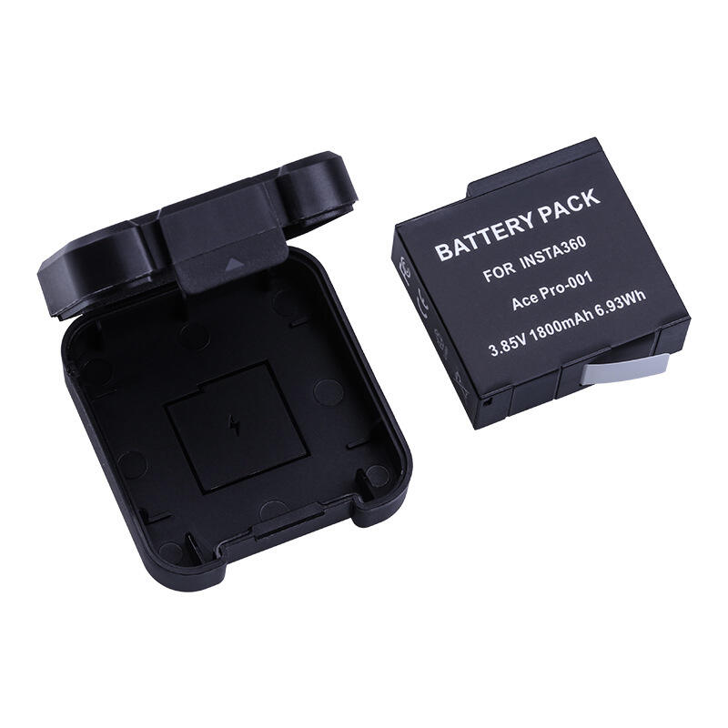 Pacote de 2 baterias HSU 360 Ace Series de 1800 mAh para bateria Insta 360 Ace Pro com hub de carga rápida duplo compatível com câmera Insta360 Ace/Ace Pro1/2