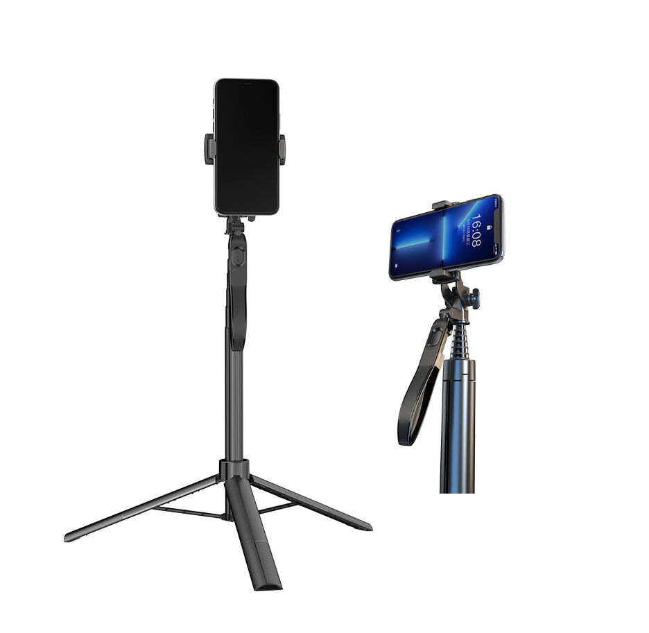 HSU Selfie Show Selfie Stick Tripé extensível Selfie Stick com controle remoto sem fio e tripé e portátil leve compatível com iPhone 15 14 13 12 Pro Xs Max X 8Plus