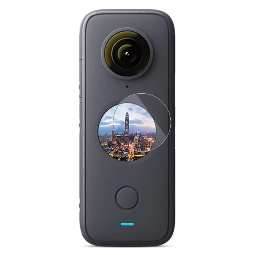 HSU – ensemble de 2 protecteurs d'écran trempés ultra-clairs, dureté 9H, pour caméra d'action panoramique Insta360 ONE X2