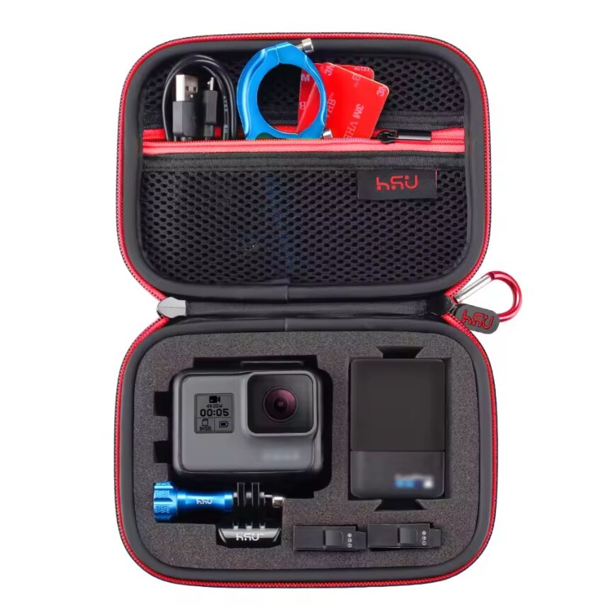 HSU EVA Storage Carry Case Protective EVA Box for Go Pro Hero12 11 10 9 8 7 SJ4000 5000 OSMO Action Camera Accessories