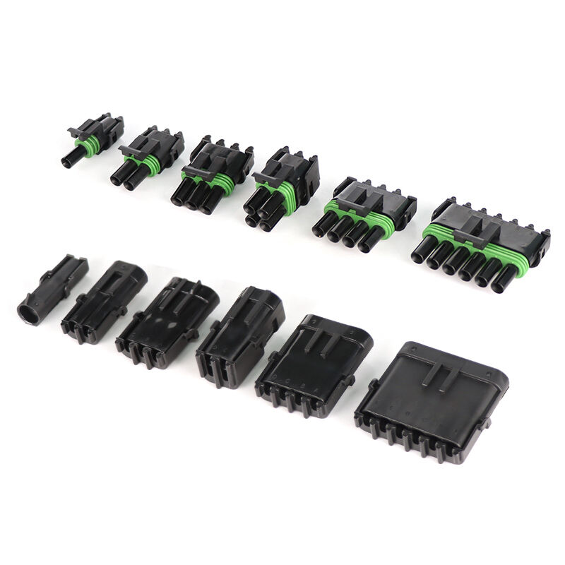 2.5 series male and female joint connector connector 1/2/3/4/5/6pins plug AMP Automotive waterproof Electrical connector