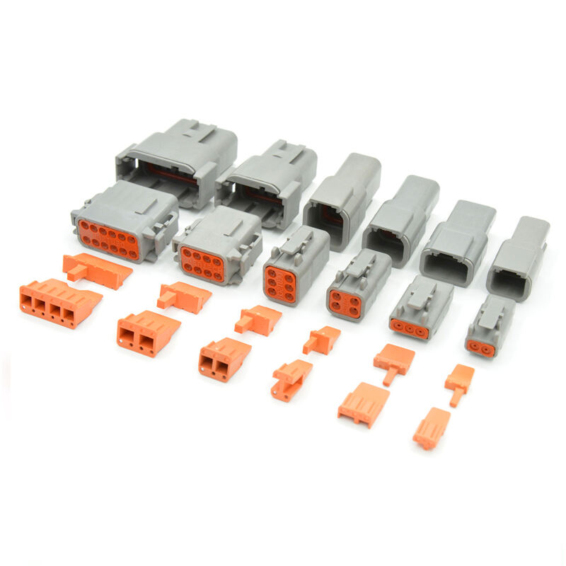 DTM04 deutsch Male Female auto Connector 2/3/4/6/8/12pins male and female automotive waterproof connector