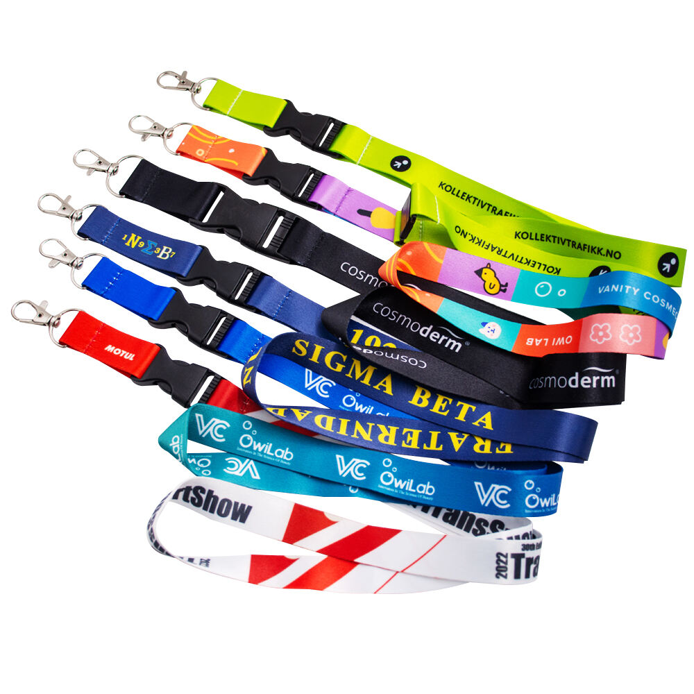 Plastic Buckle Heat Transfer Lanyard