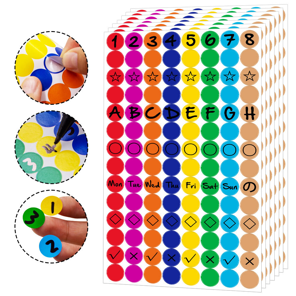 Color-Coded Dot Stickers