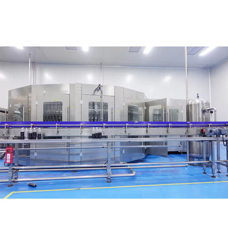 High speed automatic 3 in 1 sparkling water carbonated drink filling machine production line