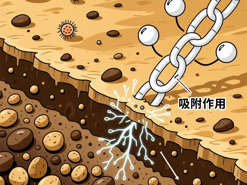 मृदा में PVP के कार्य का विशिष्ट सिद्धांत क्या है?