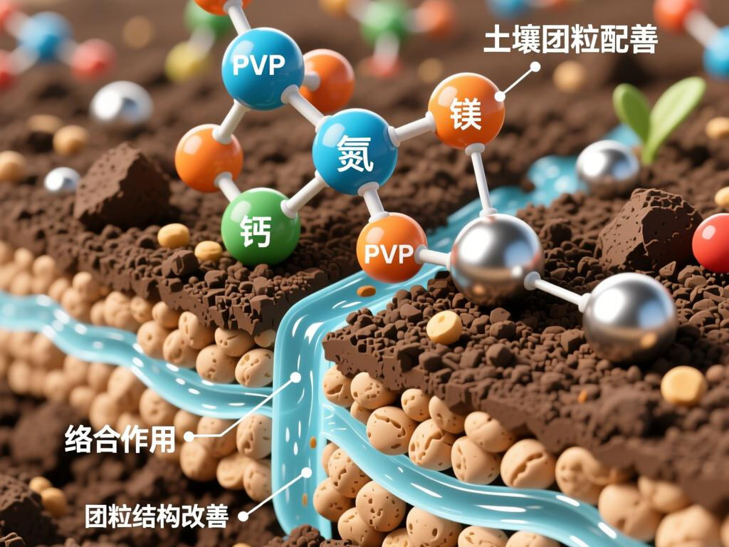 मृदा में PVP के कार्य का विशिष्ट सिद्धांत क्या है?