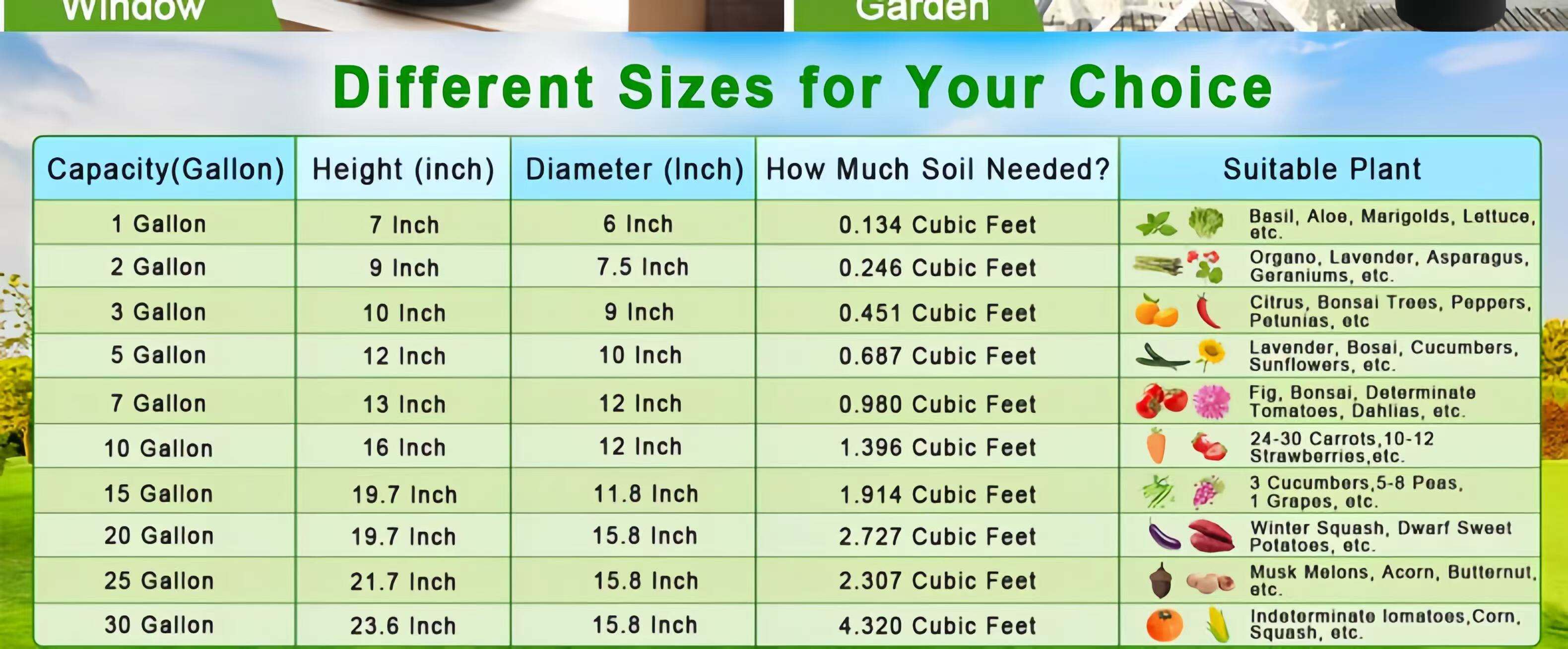 product 1 gallon traditional farmhouse design black durable non woven fabric grow bags handles 260 400 thickness for garden outdoor use-5