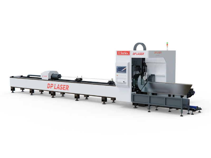 دستگاه برش لوله فیبر لیزر افقی سری E DP LASER با سه قلاب