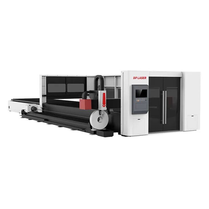 4020D- Tube And Sheet Metal Whole Cover Exchange Table Fibre Laser Cutting Machine