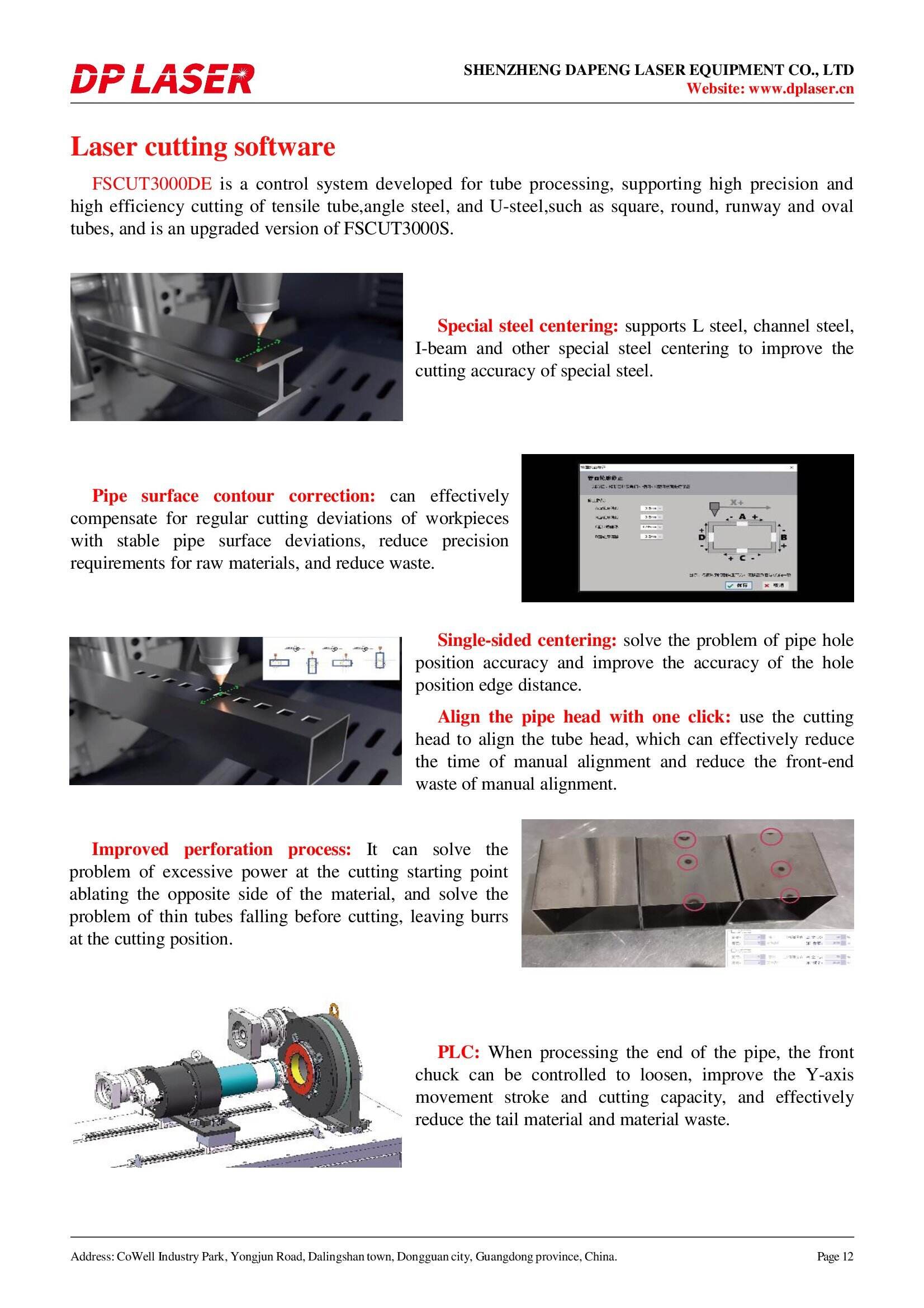 Two-Chucks Offside Zero Tail Laser Pipe Cutting Machines details