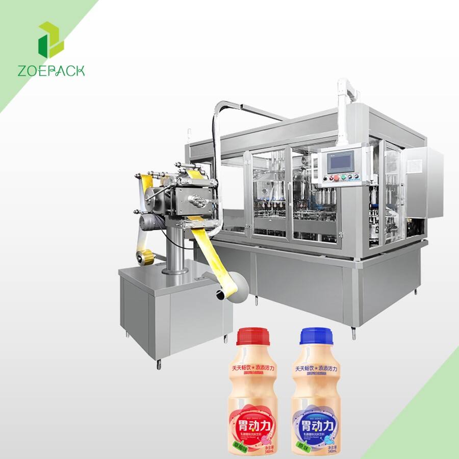 Full Automatic Small Aseptic Yogurt Liquid Flavoured Milk Bottle Filling Machine