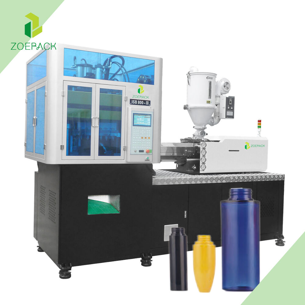 High Output Cosmetic Packaging Bottle PET One Step Injection Stretch Blow Molding Machine