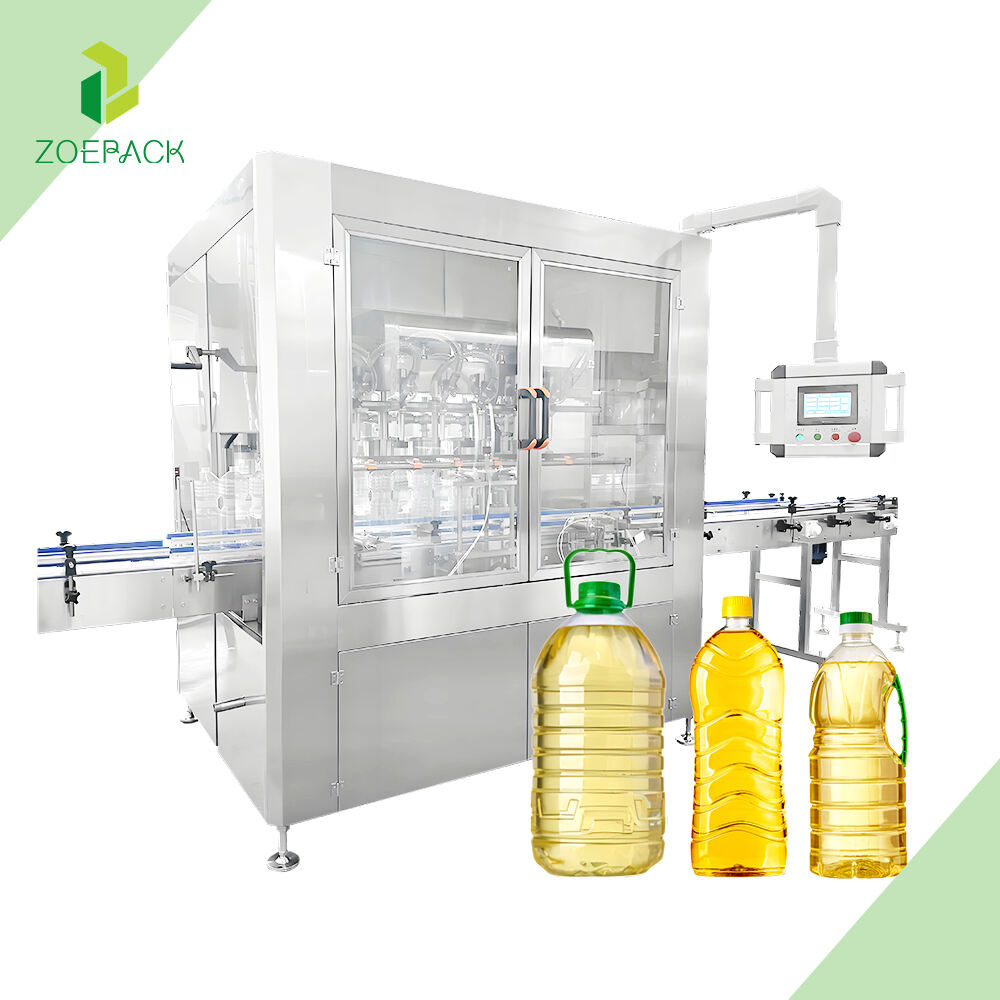 Automatic Sunflower Olive Edible Cooking Oil Bottling Filling Capping Machine