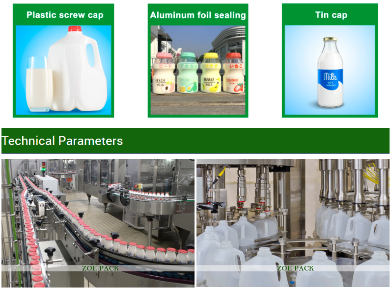 Hot Sale Automatic Milk Bottling Line Aseptic Filling Machine Plastic Bottle Filling Packing Machine supplier