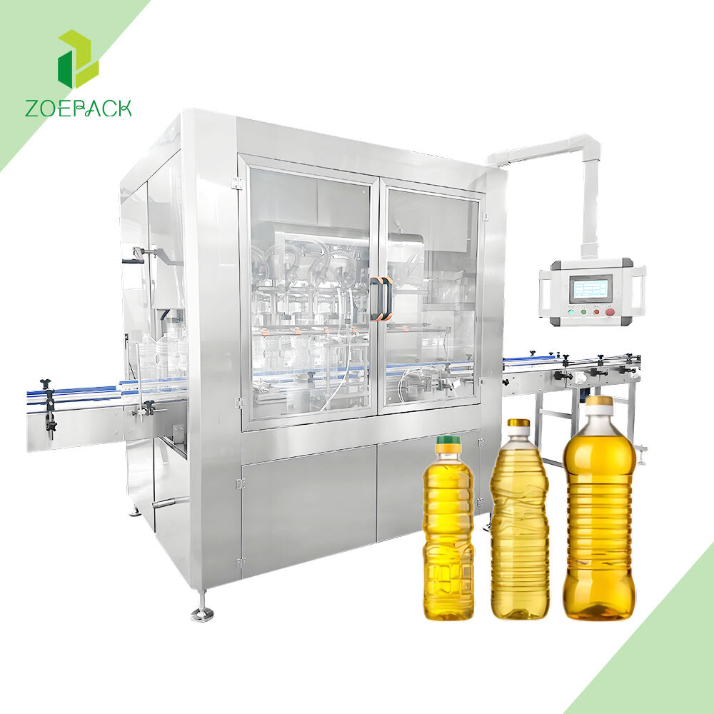 Turnkey Project High-Quality Fully Automatic Plastic Bottle Olive Sunflower Edible Oil Production Line