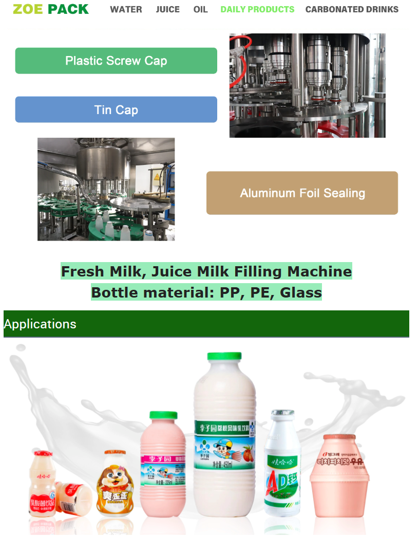 Details zur Glasabfüllmaschine für Fruchtsäfte, Soda, Milch, Bier, Wasser und kohlensäurehaltige Getränke