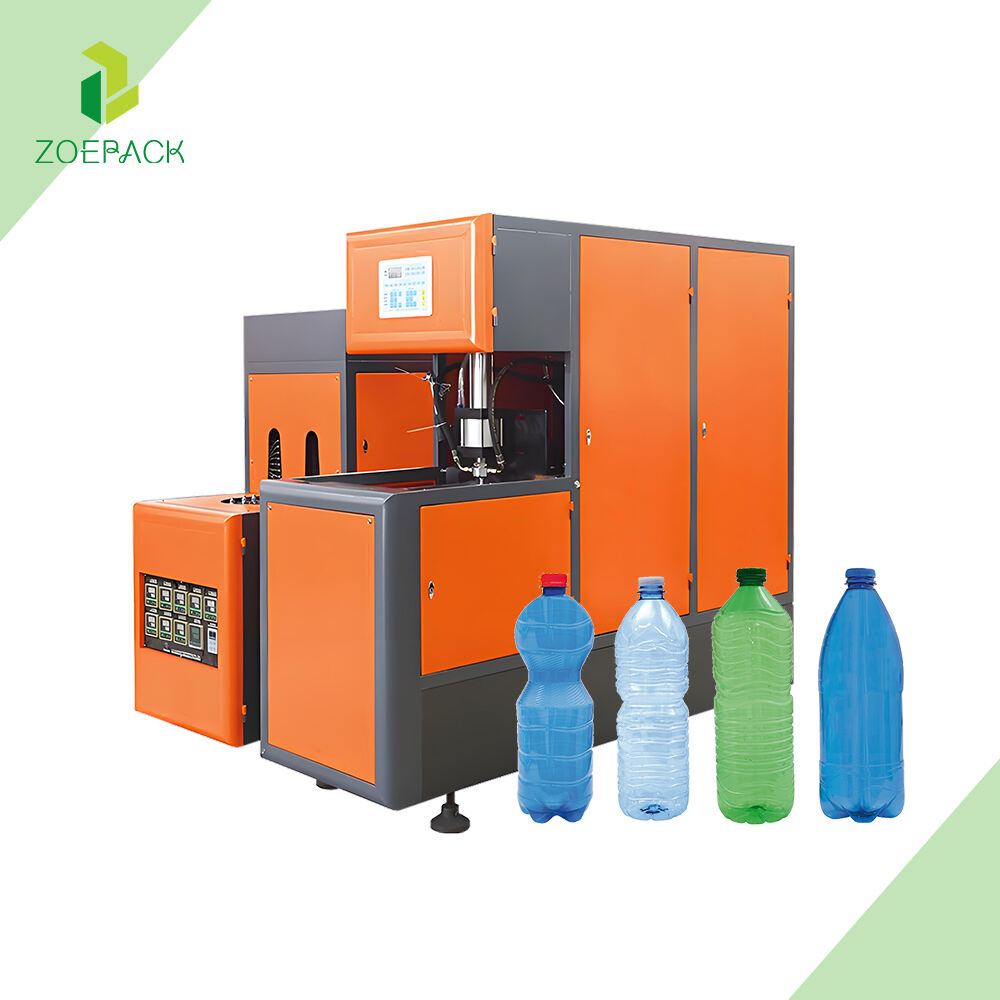 Semi-awtomatikong PET Bottle Blowing Machine 4 Cavity Plastic Bottle Blowing Machine