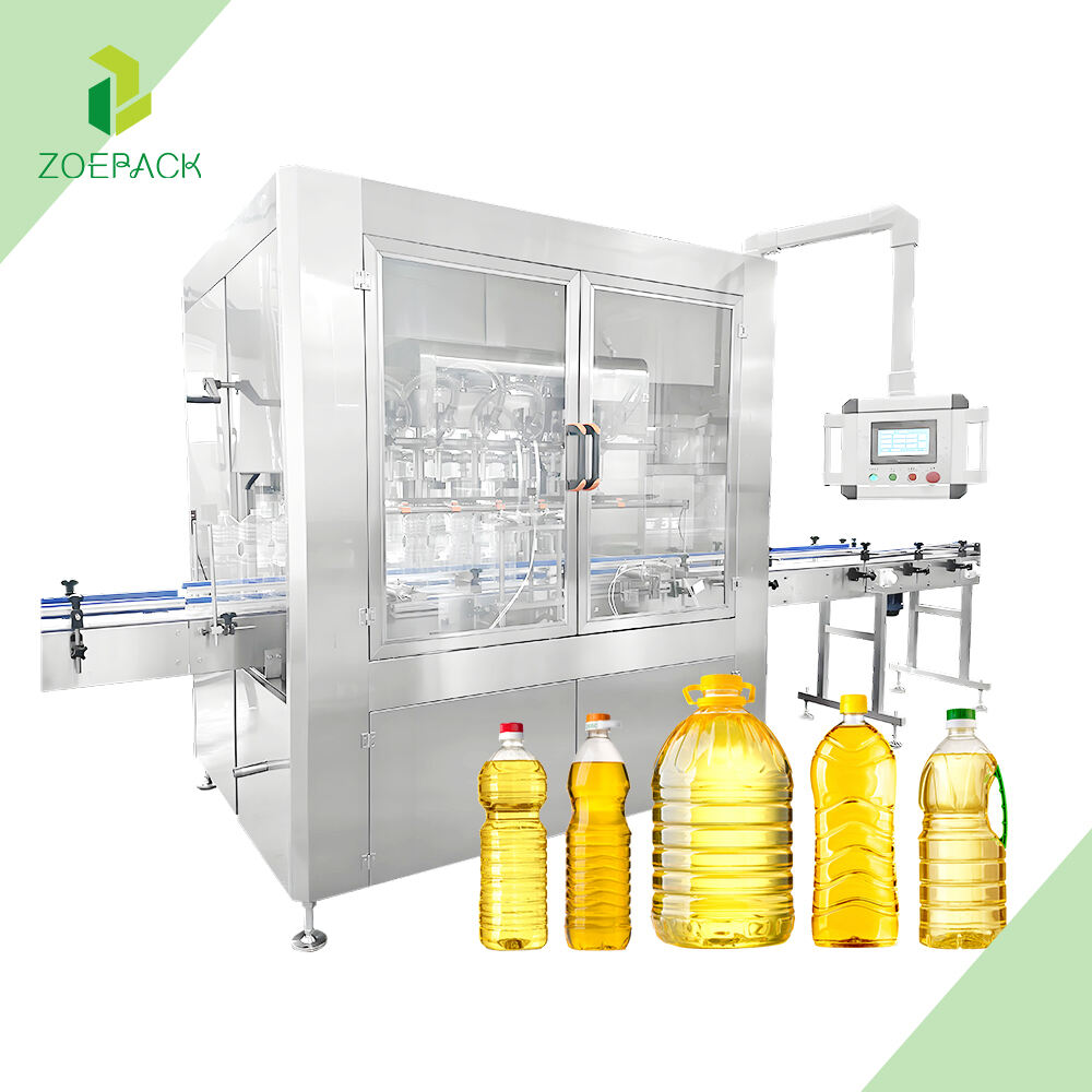 5000BPH Automatic Liquid Cooking Edible Vegetable Olive Oil Filling Machine