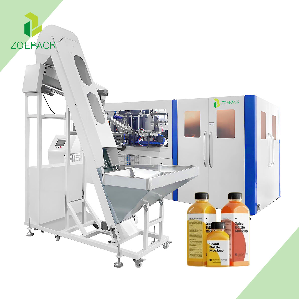 4 Cavity Automatic PET Bottle Making Machine para sa Drink Water at Juice