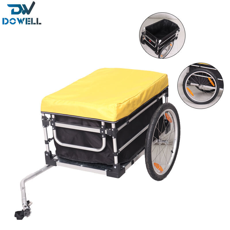 TwoWheel Bike Luggage Bicycle Cargo Trailer With Removable Cover