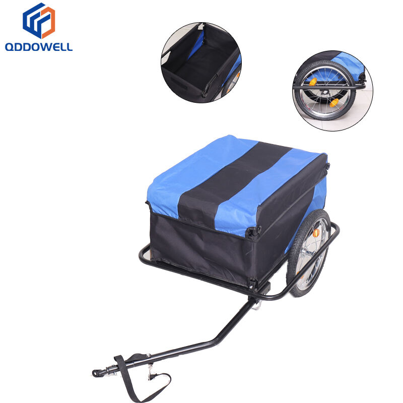 Caja de camping para viajes al aire libre, carretilla de bicicleta y remolque de bicicleta