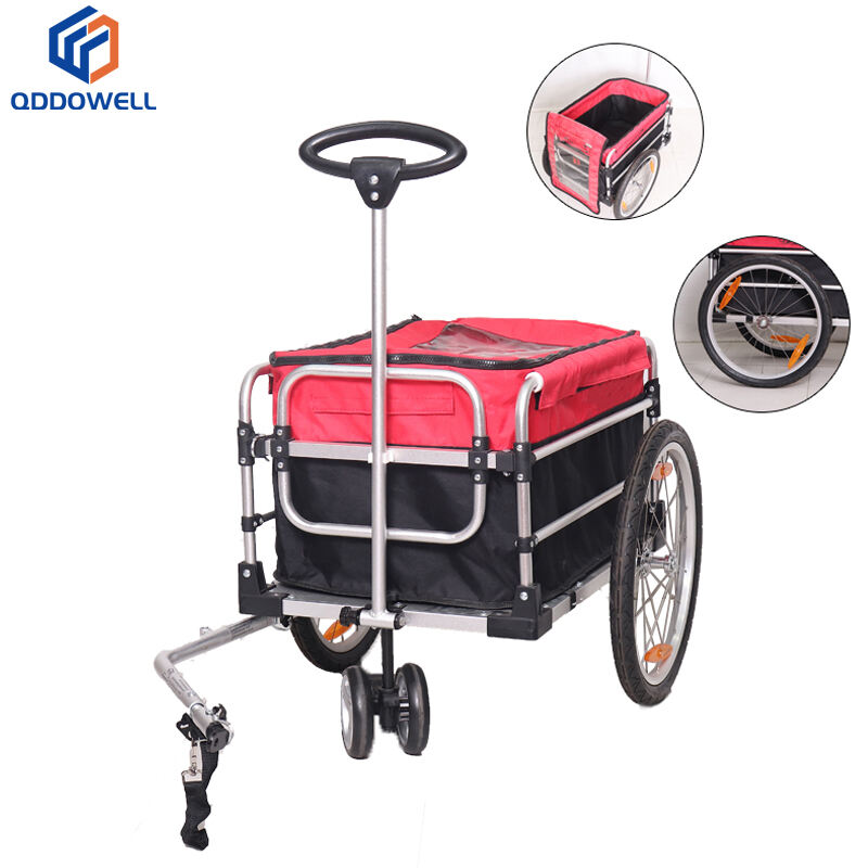 Bike Cargo Trailer Heavy Duty Bicycle Wagon Cart With Handle