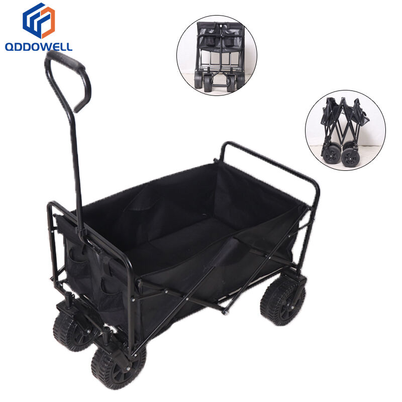 Carritos plegables portátiles para compras, acampar y jardinería