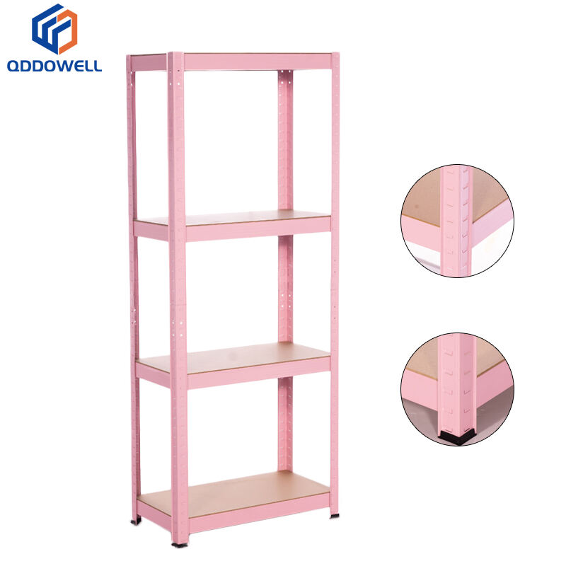 Storage metal slotted angle shelf units adjustable boltless rack