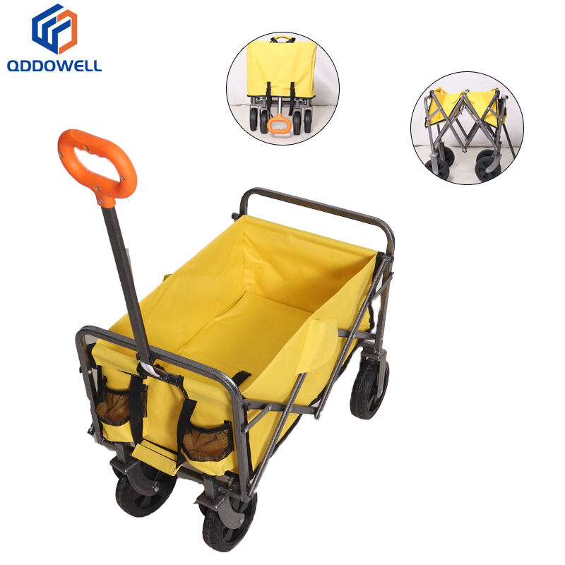 carro de Campamento con Ruedas Grandes de 360 Grados, Carrito Plegable Mini para Playa y Uso al Aire Libre