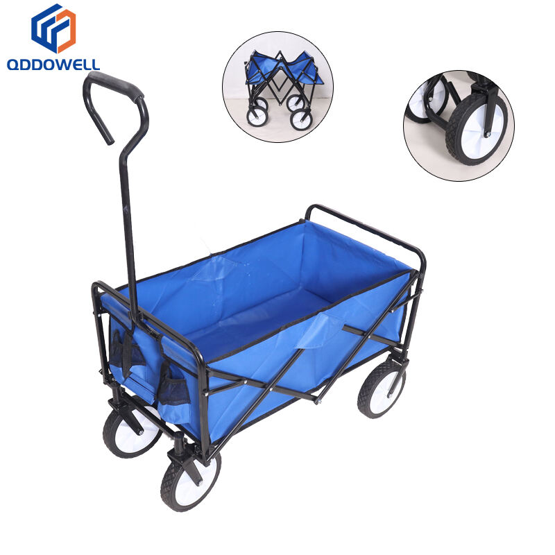Foldable Wagon Cart Heavy Duty Collapsible Utility Pull Outdoor Wagon