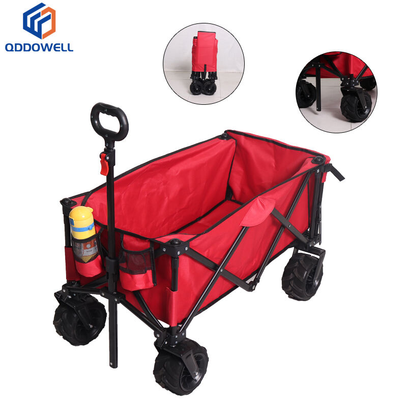Folding Wagon Collapsible Heavy Duty Camping Shopping Cart