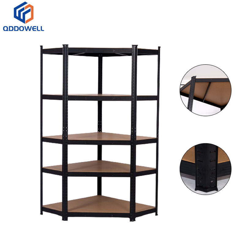 5 Tier Storage Rack Corner garage Shelf Adjustable Steel boltless Shelving Storage Rack Shelves
