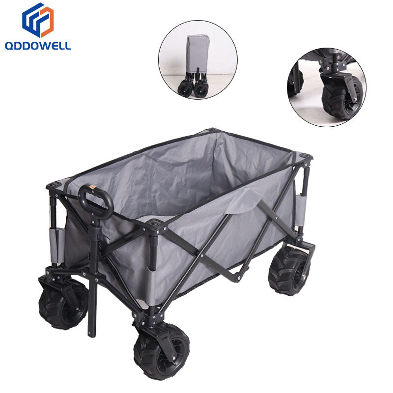 Beach Garden Outdoor Cart Folding Wagon With Big Wheels