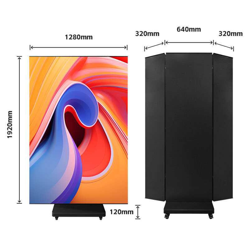 Tri-Folding LED Poster