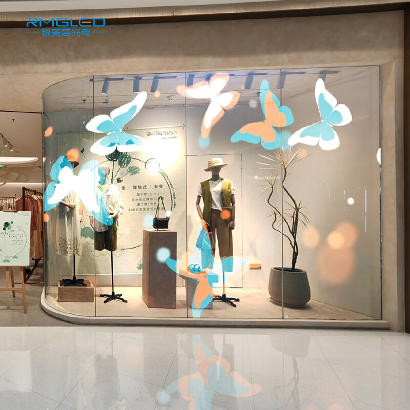 Piedzīvojiet nākotni ar mūsu caurspīdīgajiem stikla LED displejiem