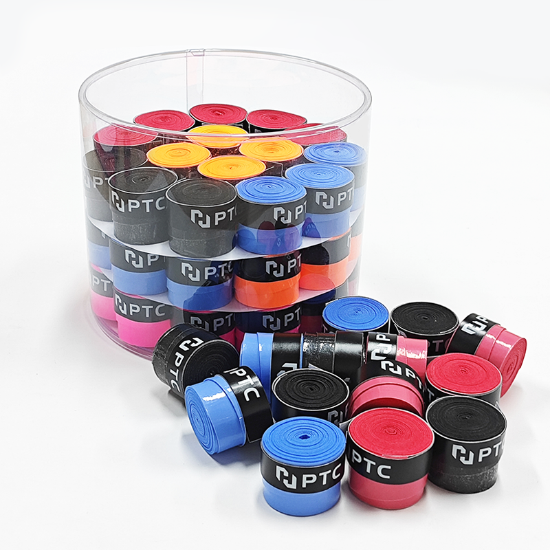 Overgrip Logo Kustom Padel 30/60 Gulungan Berbagai Ukuran Warna Grip Pickleball Anti Selip Lengket Overgrip Tenis