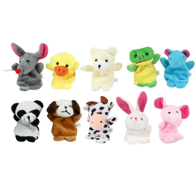 All Animals Zoo Animal Hand Puppet Finger Toy Kids Cartoon Dolls Plush Toys